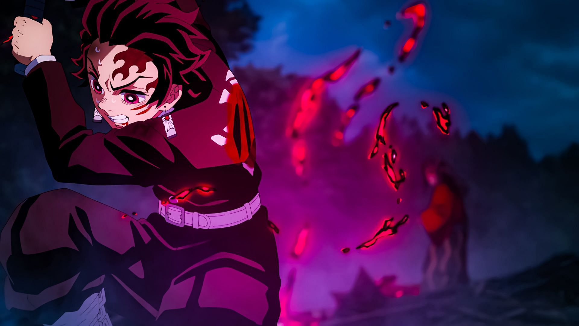 Still of Tanjiro (Image via Ufotable)